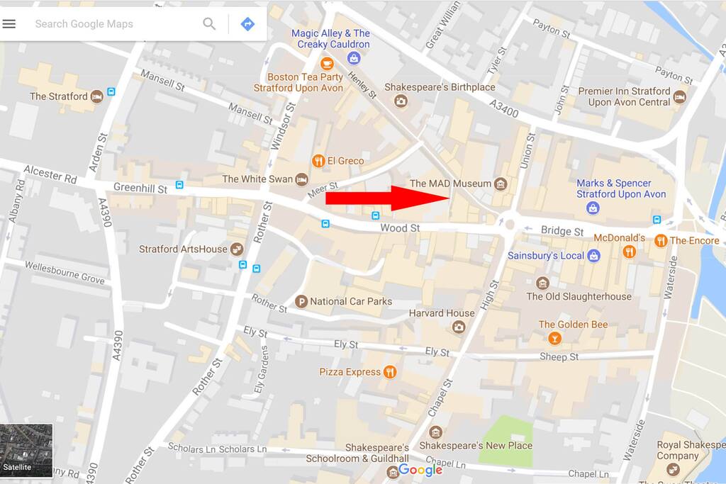 Location town centre