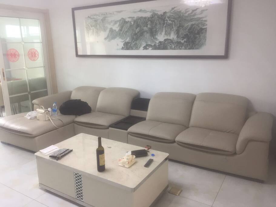 真皮沙发