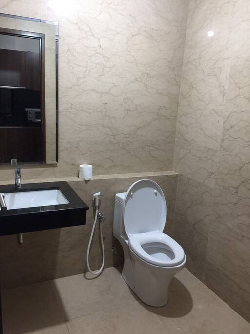 Bathroom, shower.