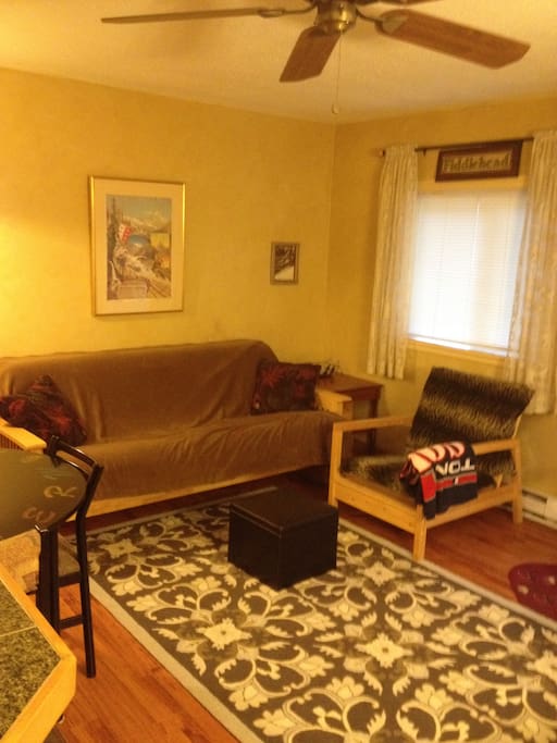 Convert the futon to comfy sleeping for two