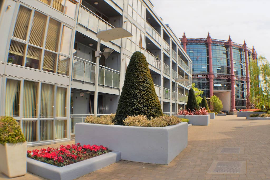 The Clayton building with the Gasworks building to the right