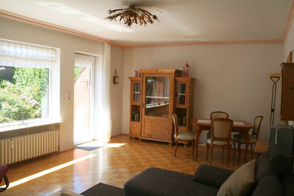Essecke im Wohnzimmer