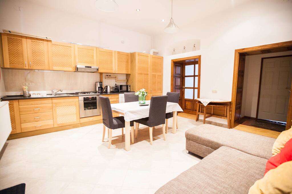 Living room + kitchen