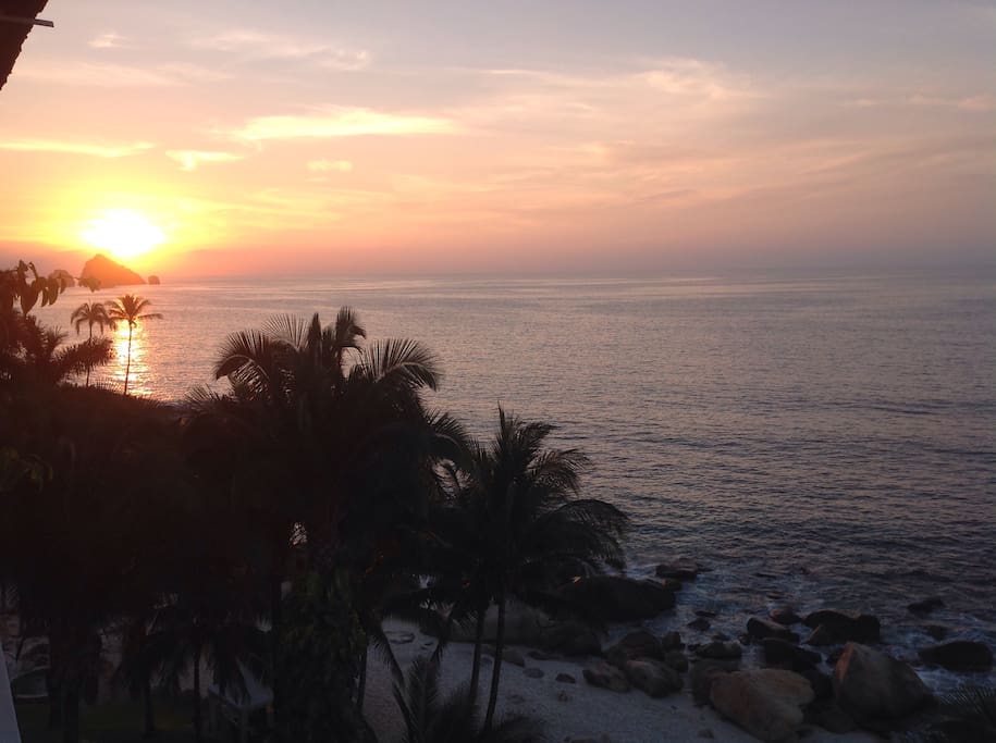 Sunset view from the patio