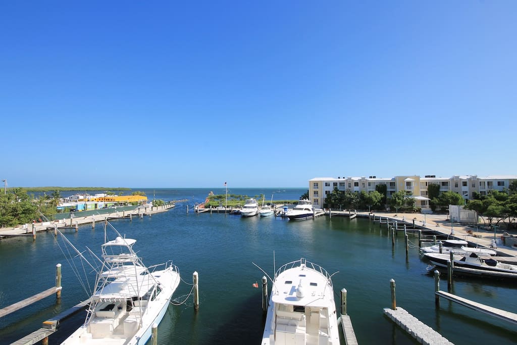 Marina with boat slips available for rent