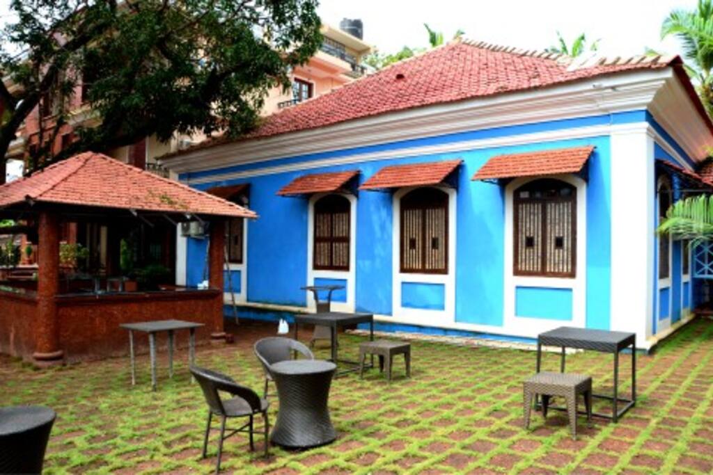 Garden dining area
