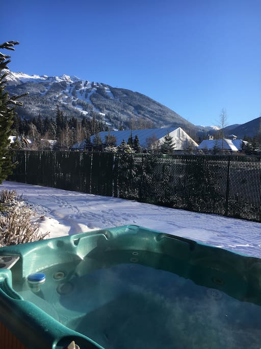 View from hot tub