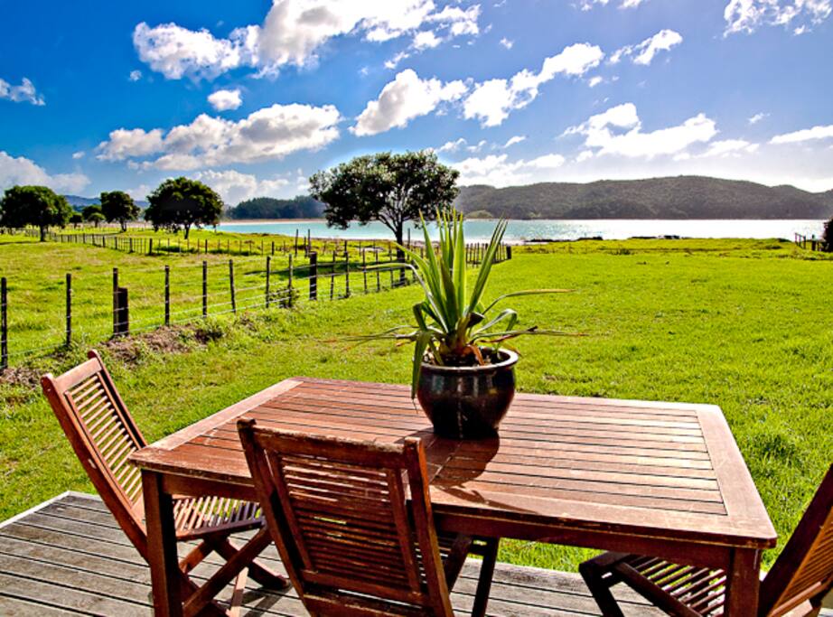 Outside dining area