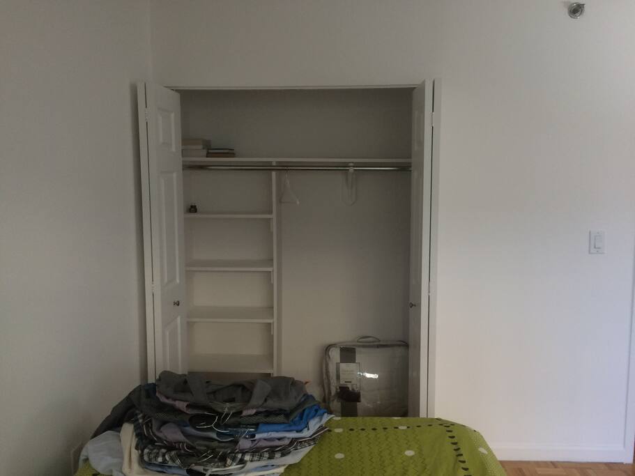 Closet Space (goes much wider on right)!