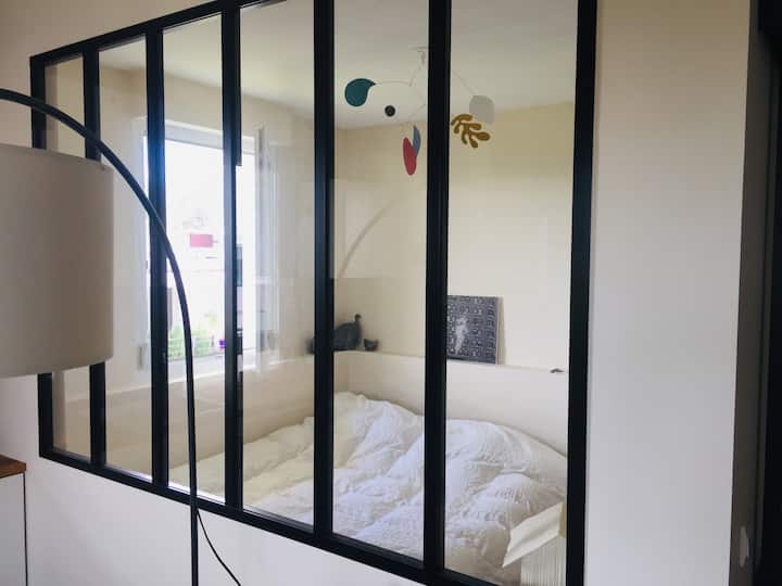 Ორადგილიანი საძინებელი 160 სმ-იანი საწოლით