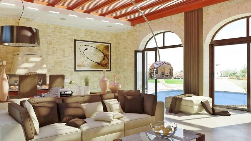 Platanias Villa, 3 BD, 3 BA, pool, 800m from sand gallery image 3