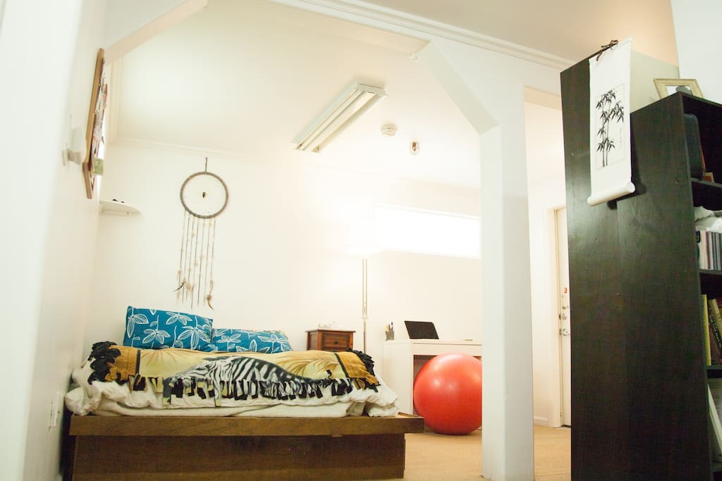 Two work spaces