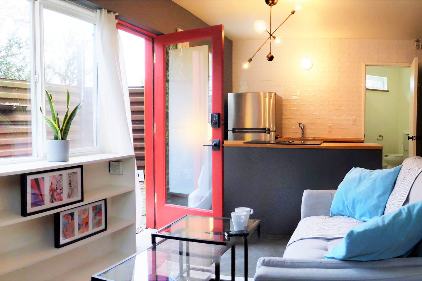 75 Beautiful Scandinavian Bedroom With A Concrete Fireplace Pictures Ideas September 2020 Houzz