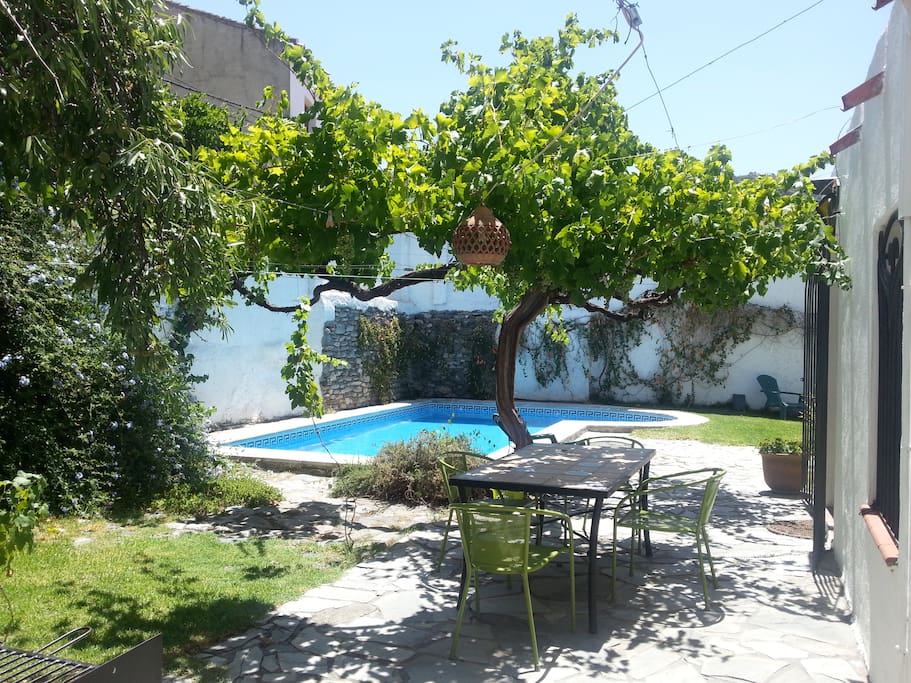 Outside dining area