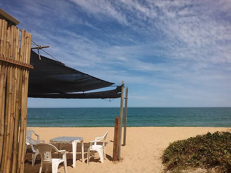 Vista quiosque da Praia