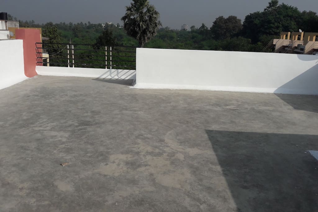 Overhead open terrace.