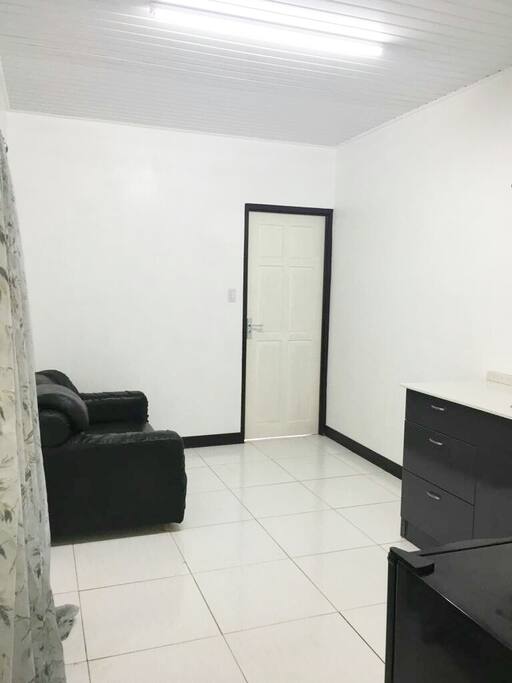 Open living room and kitchen