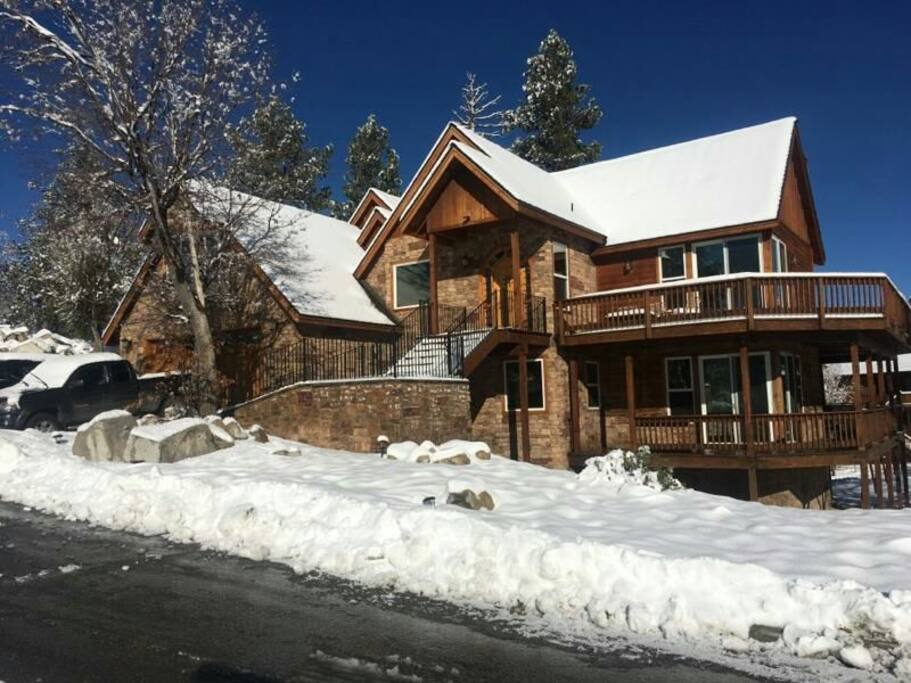 Front of house after recent snow