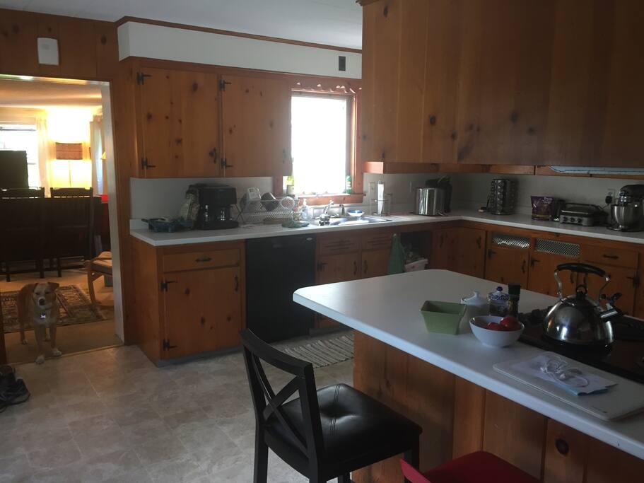 Open, country kitchen with all the fixins