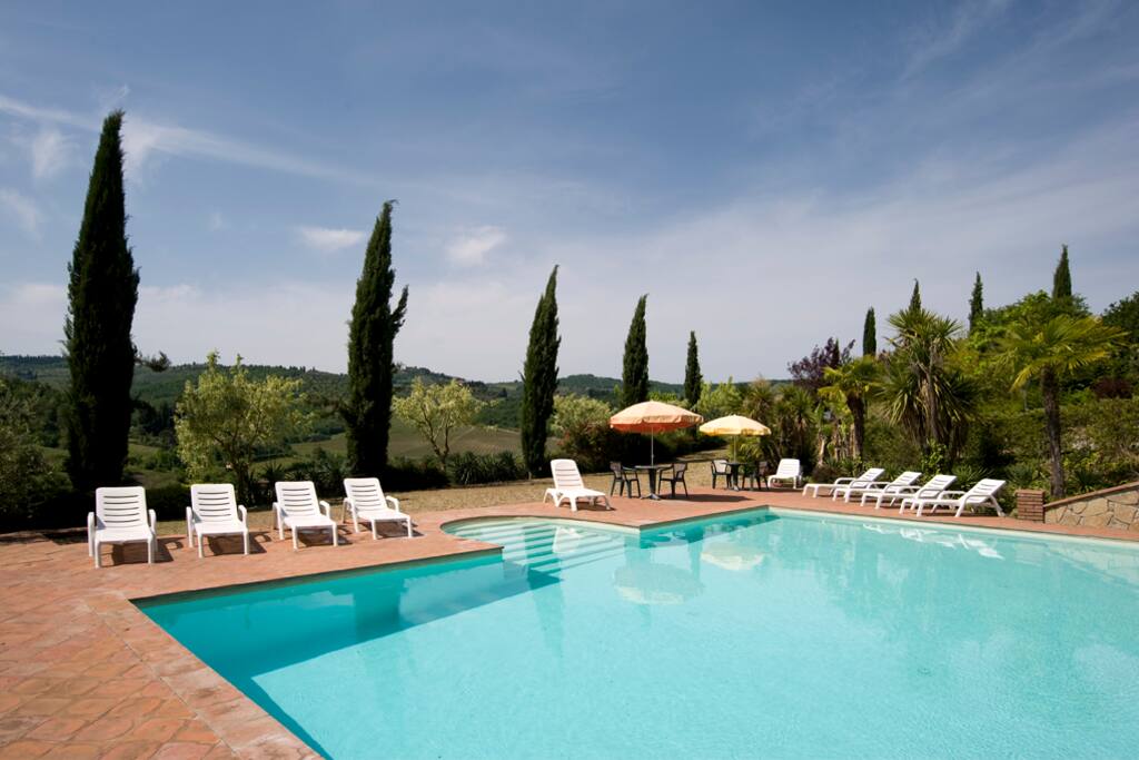 vista della piscina