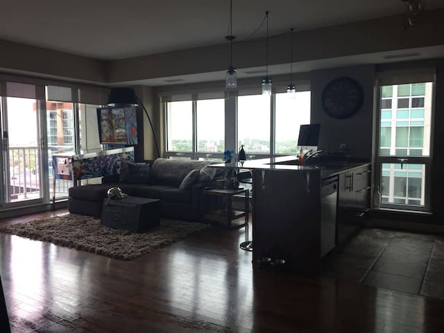 Modern room in luxurious downtown condo