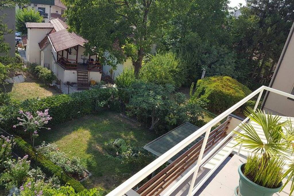Balcony garden view