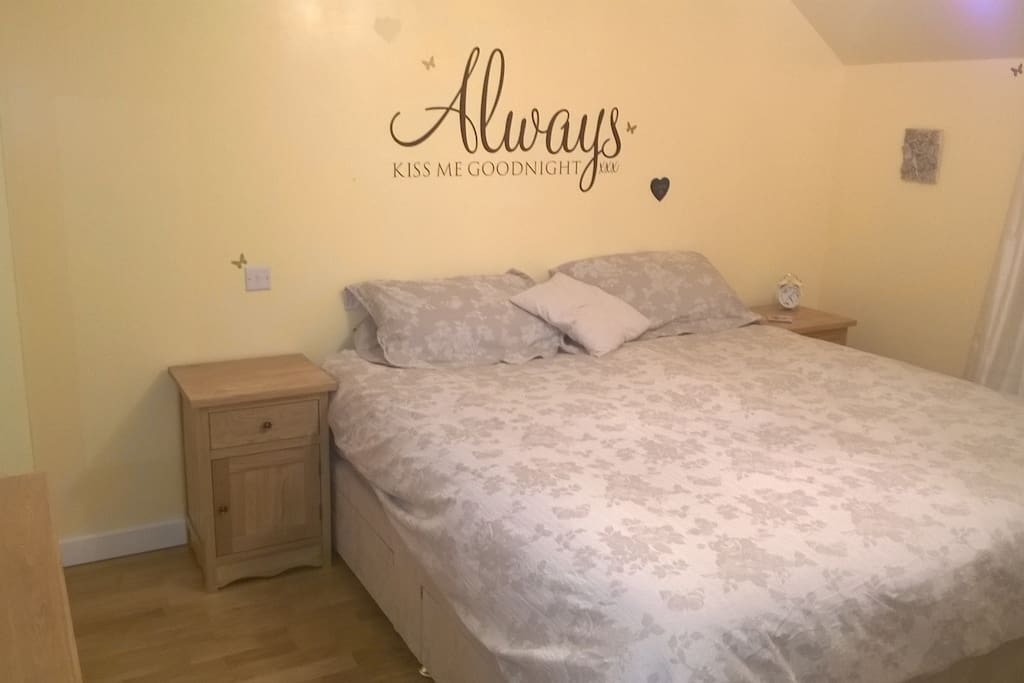 Luxury super king size bed in the master bedroom.