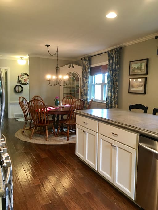 Open Kitchen and Dining Area