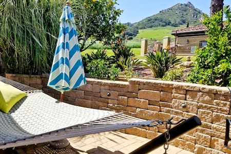 Studio with private patio and view