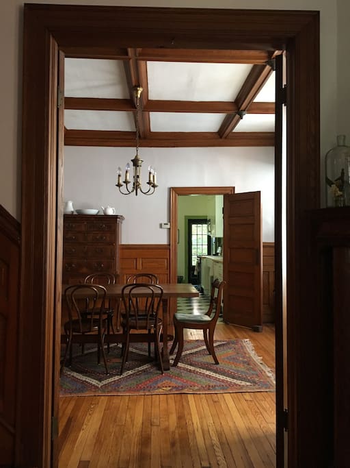 Dining room + kitchen