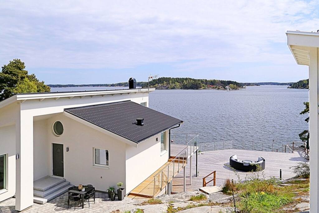 View from private parking