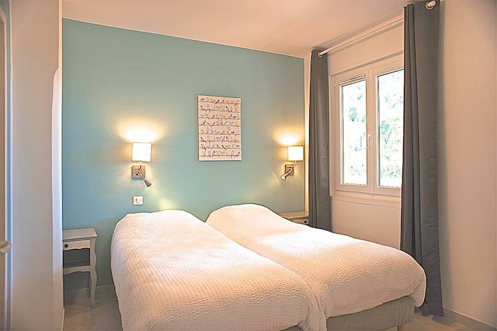 Proxi Mer, (D) 5pers Terrace(Wi-Fi) +tennis+pine forest