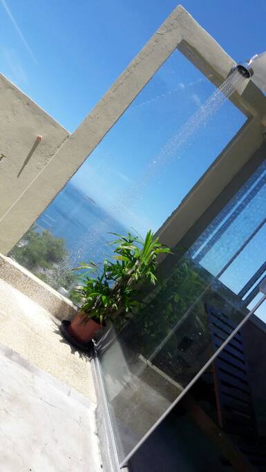 Outside shower