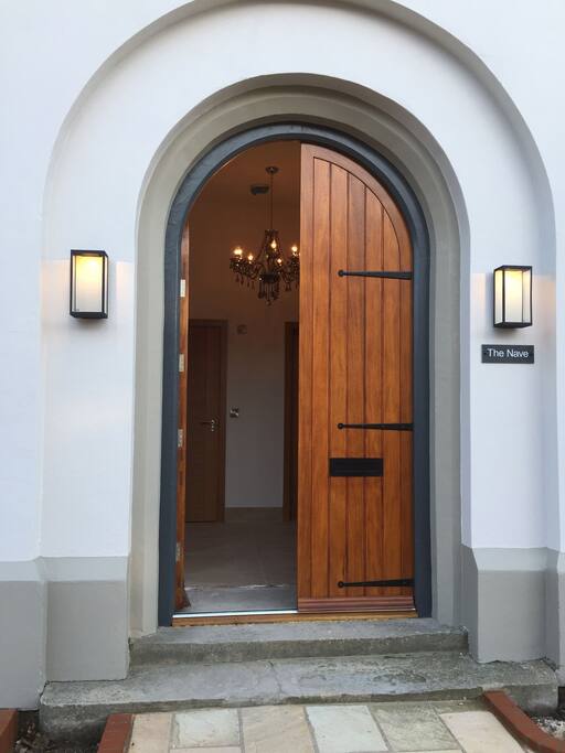 Double door entrance to The Nave