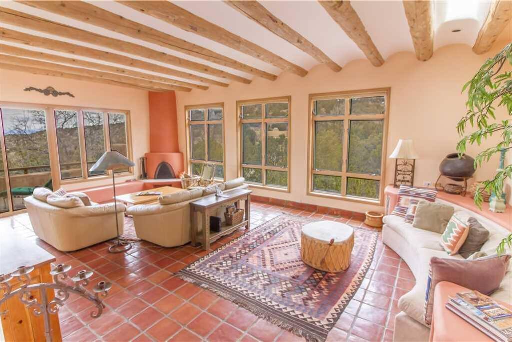 Time to read - Grab a book or magazine and enjoy the warmth of the living room fireplace.