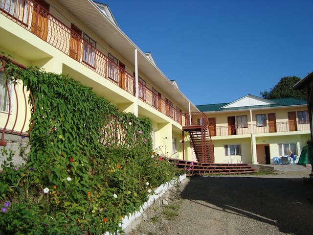 Small hotel on the seaside.Afrodite