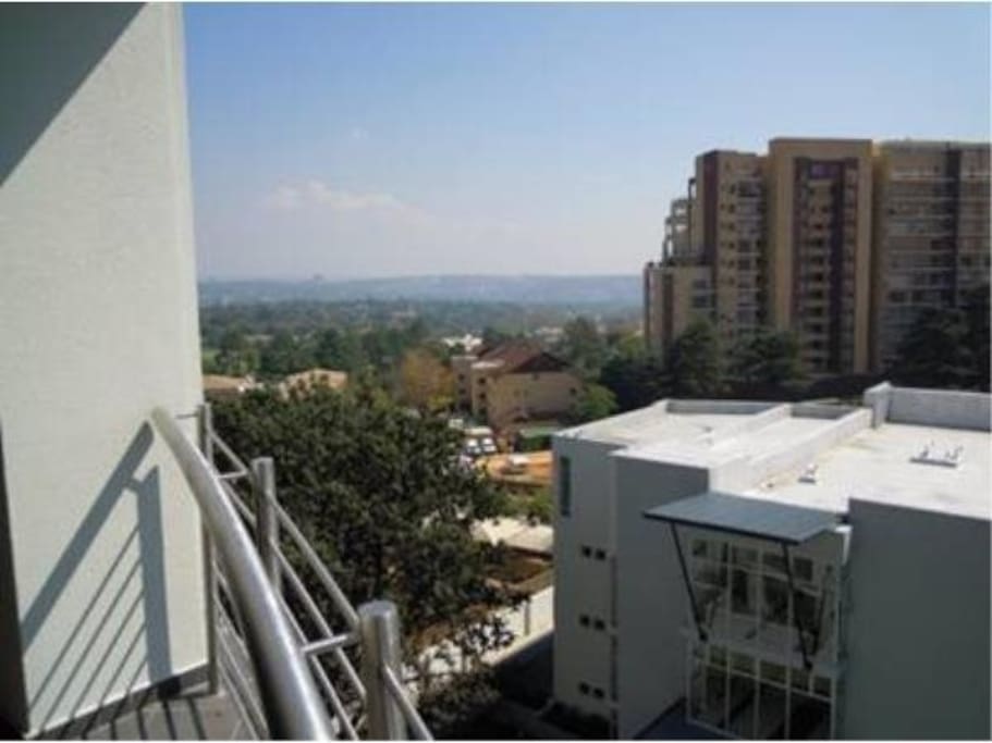 View of Johannesburg from the balcony