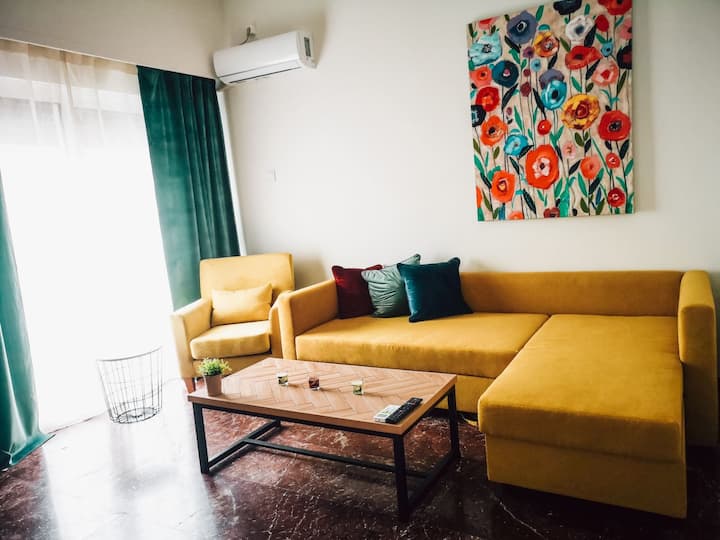 Explore Greece from Colorful City Centre Apartment Apartments for Rent in Chalkida, Greece