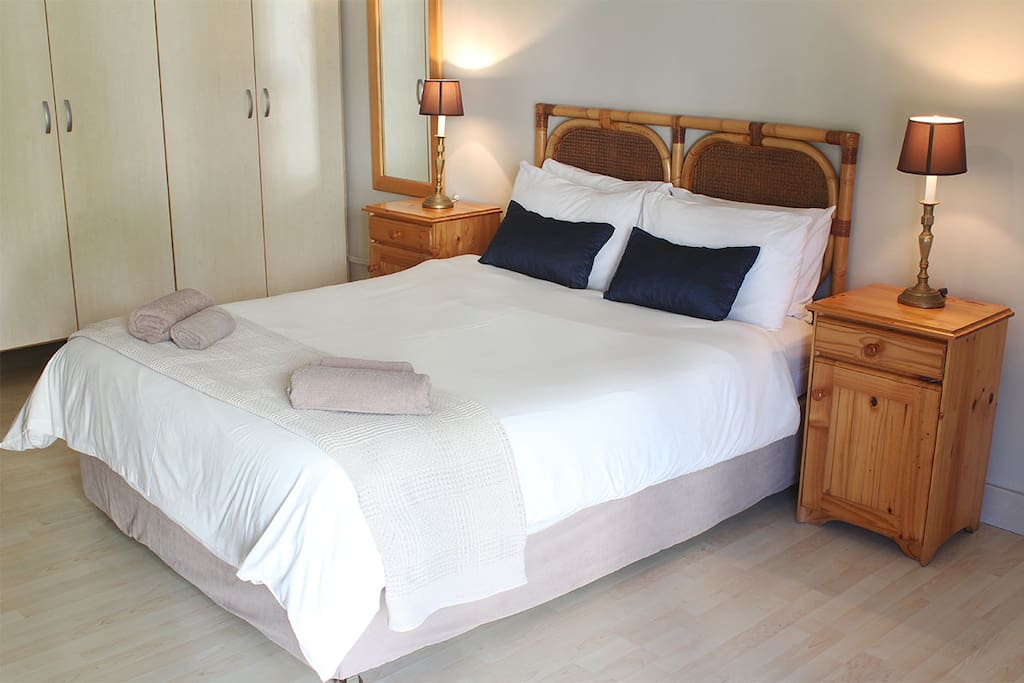 Open plan bedroom