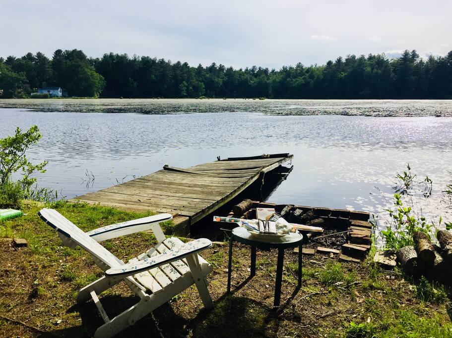 Make a fire, go fishing or just sit and relax by the pond