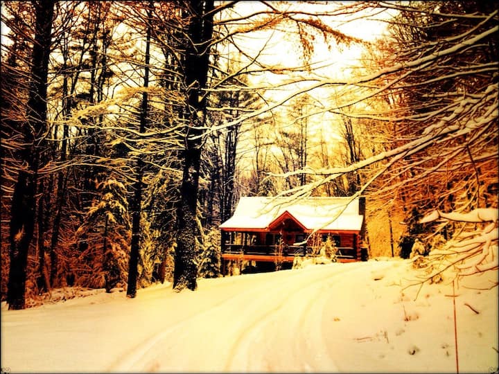 Auskerada Lodge. Seclusion w/dock space Cabins for Rent in Caroga