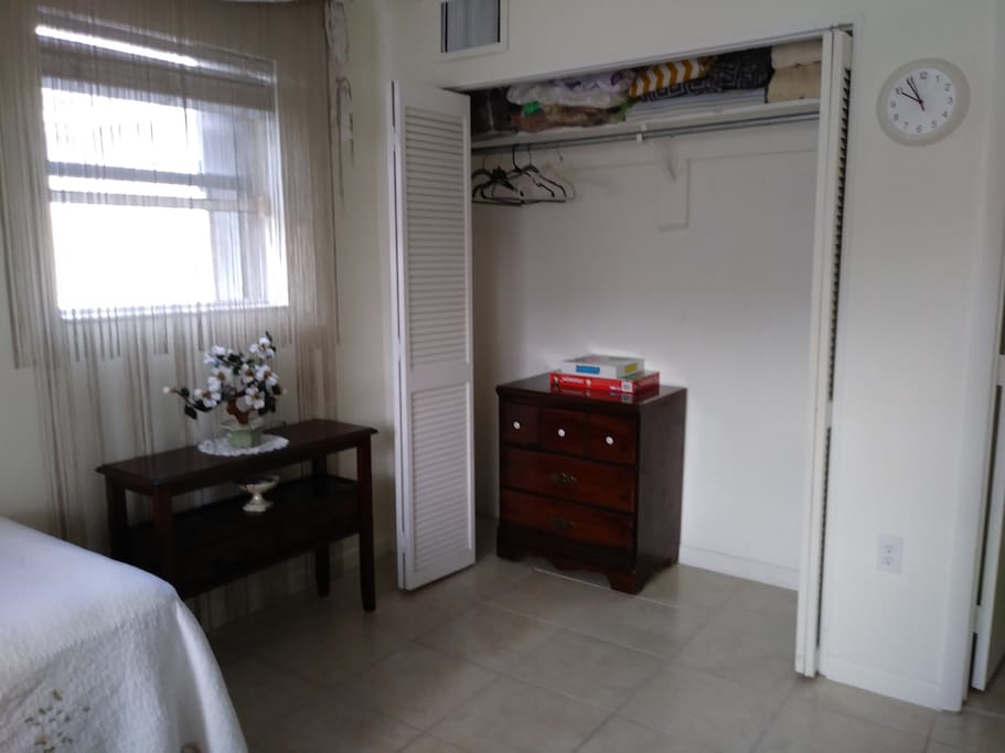 spacious closet