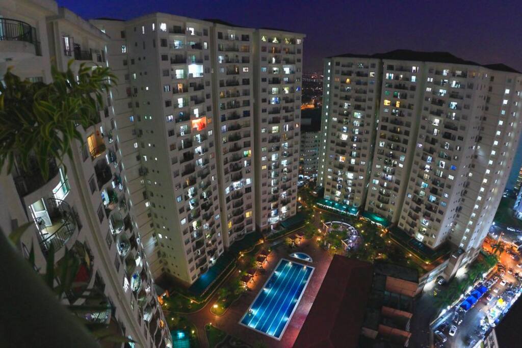 Night view from the room