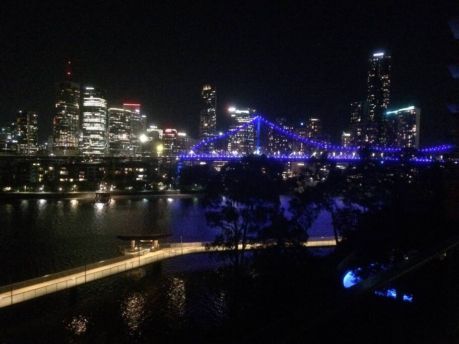 Sparkling Brisbane view taken from my balcony