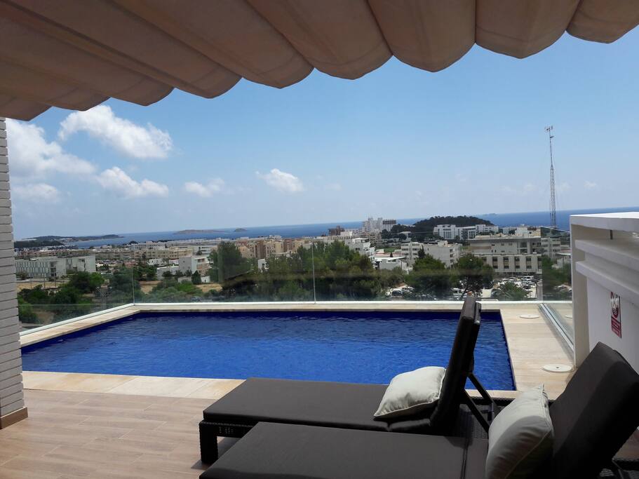 Terrace with swimming pool