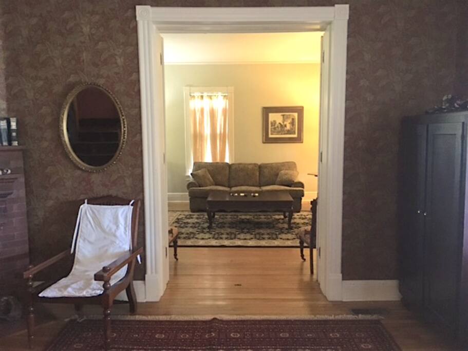 Doorway from entry foyer to living room