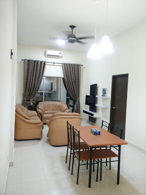 Living Hall with 2 Unit of Syiling Fan