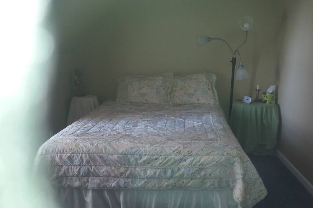 Bedroom 1, queen sized bed, very comfortable