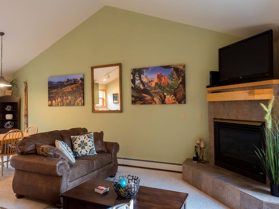 Spacious lofted ceilings and open layout so you can stretch out and enjoy your vacation instead of being cramped in a tiny condo