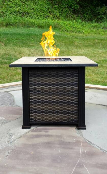 Loving the fire glass!
